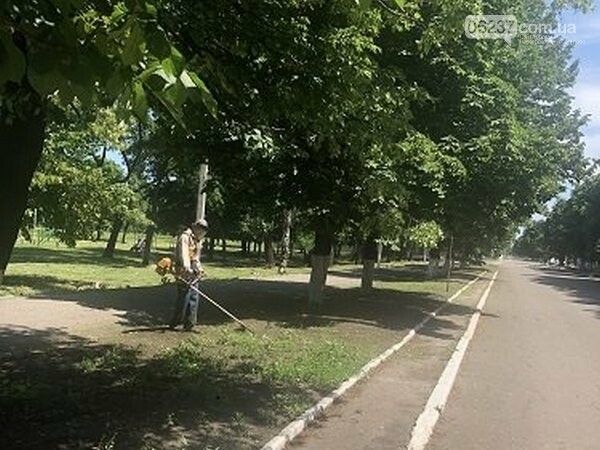 В Новогродовке продолжаются работы по благоустройству города, фото-1