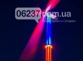 В Краматорске на ветроустановке засиял флаг Украины, фото-1
