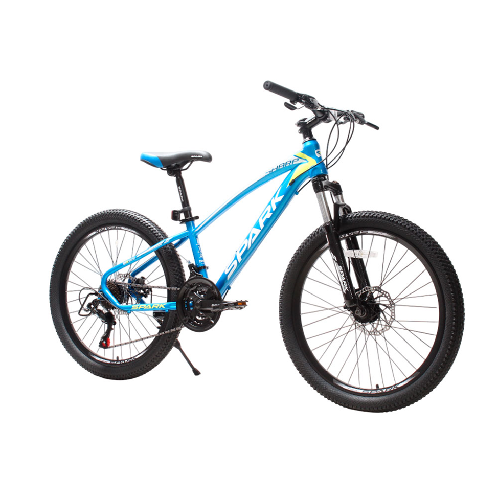 Дитячий велосипед SPARK SHARP JR. з колесами 24 дюйми, сталева рама 12 дюймів, яскраво-синього кольору