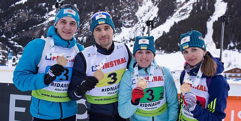 Украина выиграла эстафету чемпионата Европы по биатлону